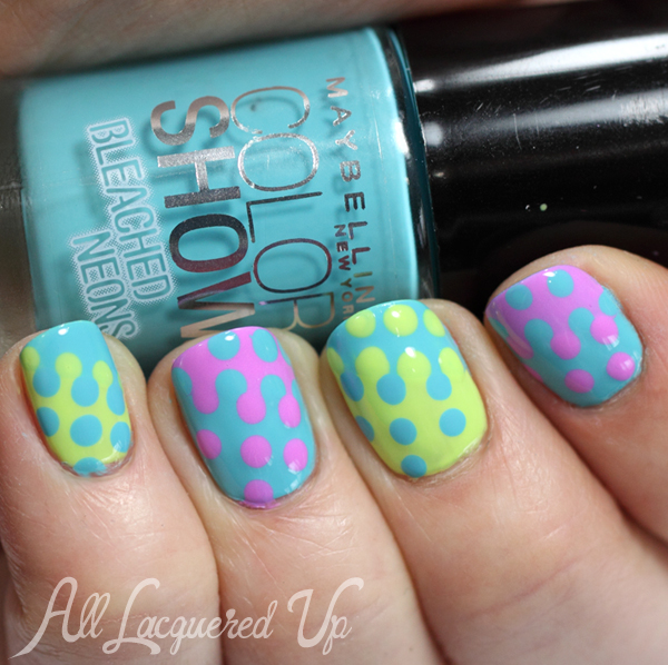 Maybelline Bleached Neons Nail Art