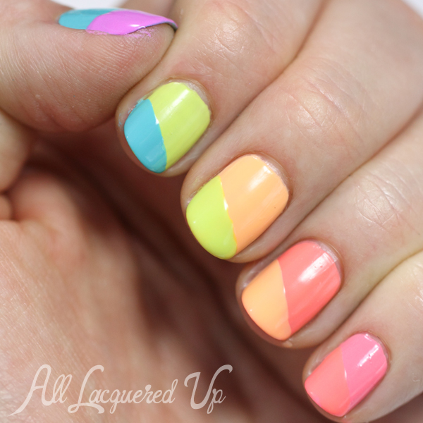 Maybelline Bleached Neons swatch