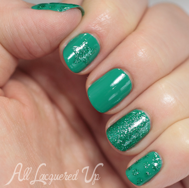 Sally Hansen Archipela-Glow swatch and nail art