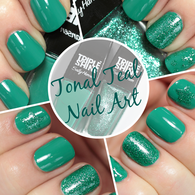 Teal Nail Art #IHeartNailArt