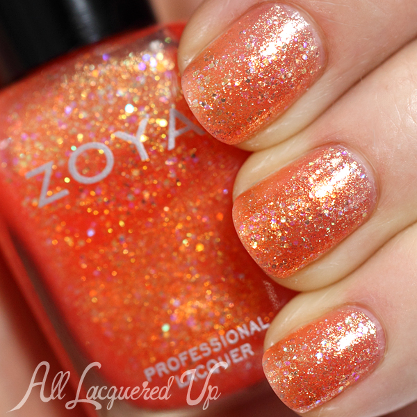 Zoya Jesy swatch - Bubbly Summer 2014