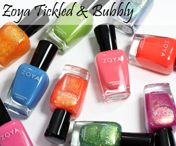 Zoya Bubbly and Tickled Summer 2014