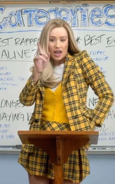 Iggy Azalea Fancy in Cher Horowitz from Clueless Plaid Outfit