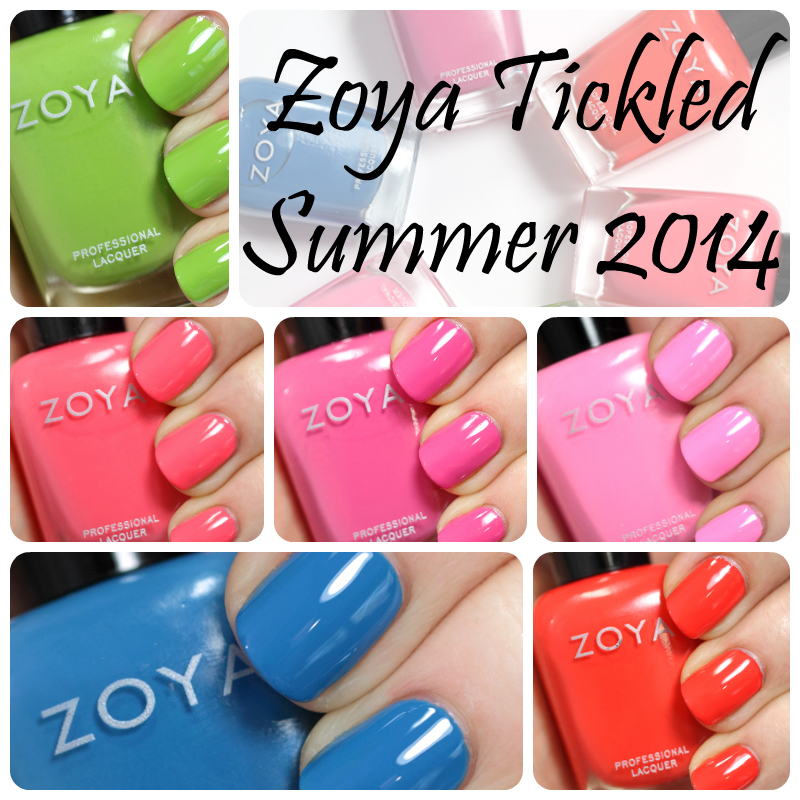 Zoya Tickled Summer 2014 swatches