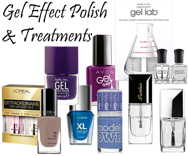 Gel Effect Nail Polish, Top Coats and Treatments via @AllLacqueredUp