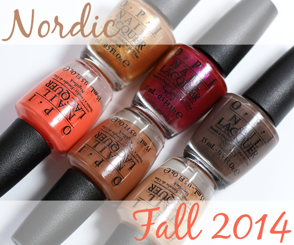 OPI Fall 2014 Nordic collection swatches and review via @AllLacqueredUp