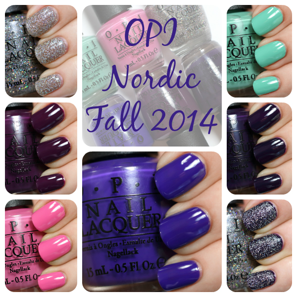 OPI Fall 2014 Nordic swatches via @AllLacqueredUp