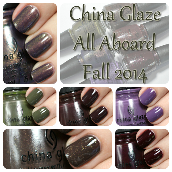 China Glaze Fall 2014 swatches via @alllacqueredup