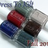 Essie Fall 2014 Dress To Kilt Swatches & Review