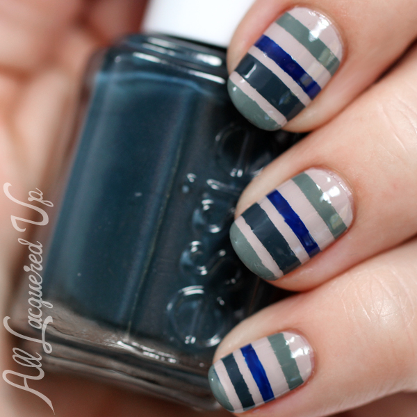 Essie Fall 2014 Nail Art via @alllacqueredup