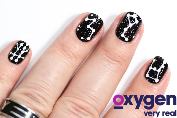 Star Astrological Nail Art via @alllacqueredup