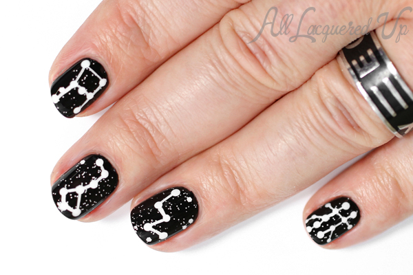 Star Sign Nail Art via @alllacqueredup