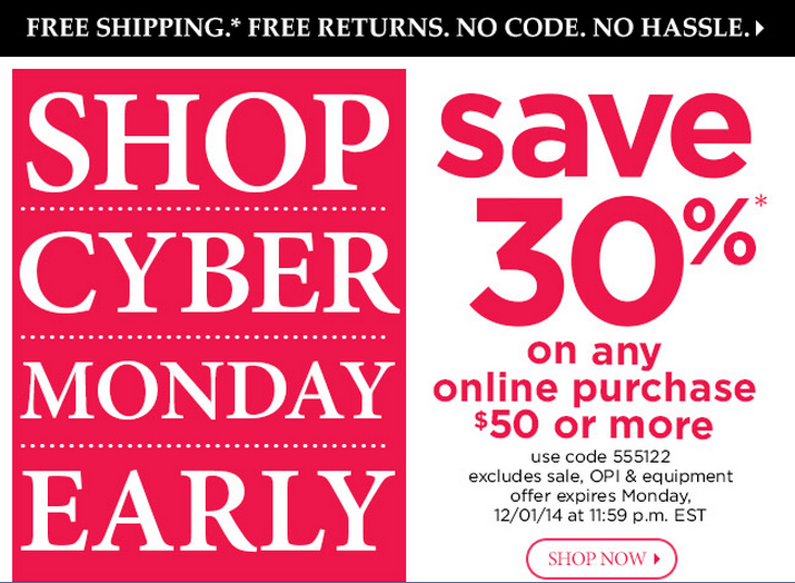 Sally Beauty Cyber Monday 2014 via @alllacqueredup