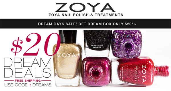 Zoya Dream Deals via @alllacqueredup