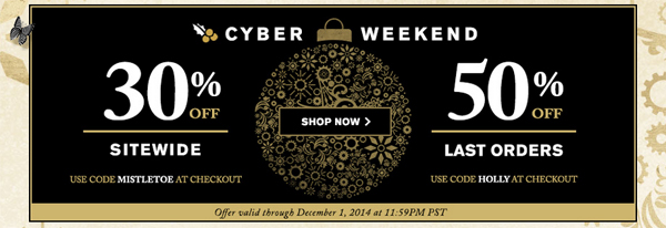 butter LONDON Cyber Monday 2014 via @alllacqueredup