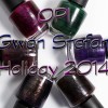 OPI Holiday 2014 Gwen Stefani – “The Darks” Swatches & Review