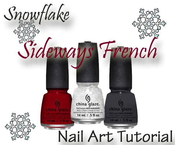 Sideways French Manicure Tutorial via @alllacqueredup