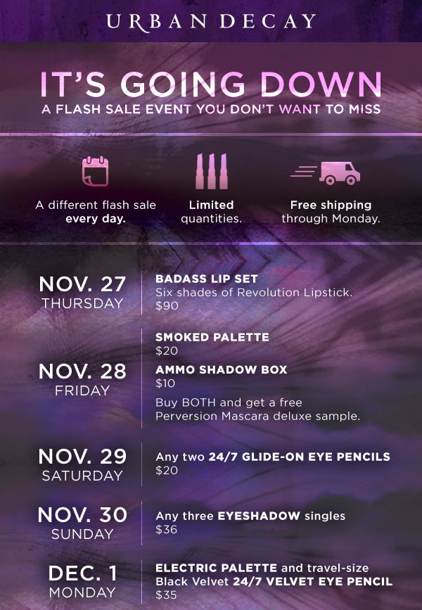 Urban Decay Black Friday 2014 via @alllacqueredup