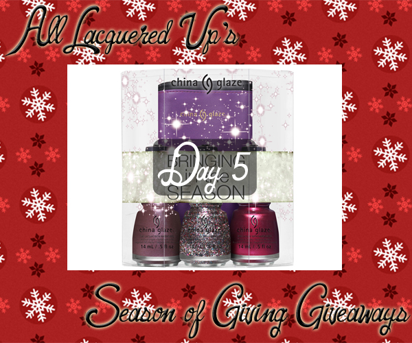 ALU Giveaways 2014 - China Glaze Holiday 2014 Gift Set via @alllacqueredup