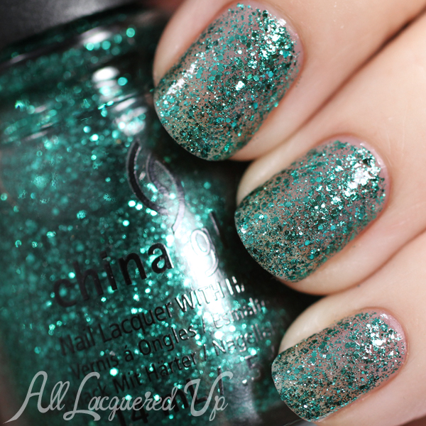 China Glaze Pine-ing For Glitter - Holiday 2014 via @alllacqueredup