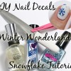 DIY Nail Decals Tutorial – Winter Wonderland Snowflakes