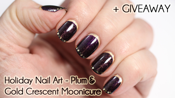 Holiday Nail Art Tutorial - Crescent Moonicure via @alllacqueredup