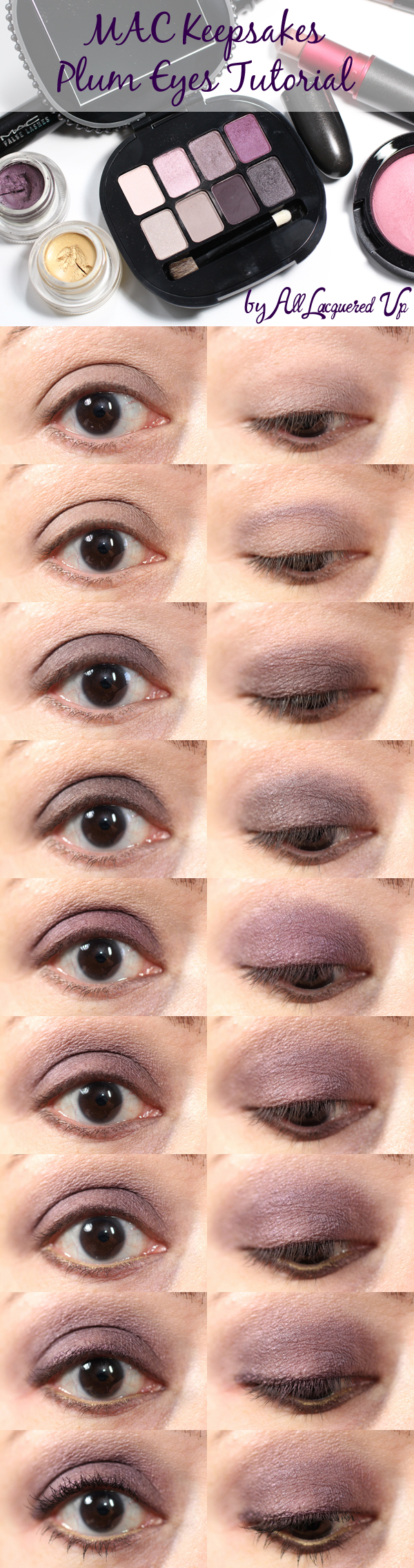 MAC Holiday Keepsakes Plum Eyes Tutorial via @alllacqueredup