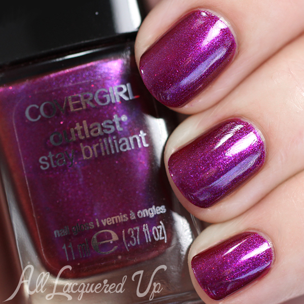 COVERGIRL Fuchsia Flame swatch via @alllacqueredup