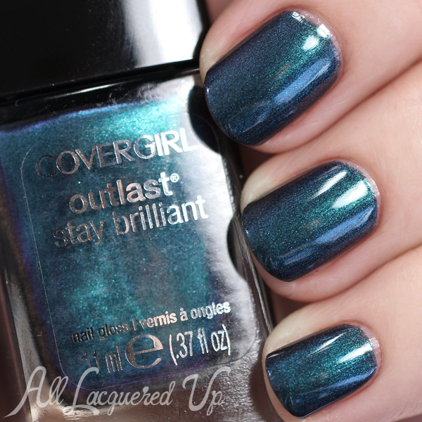 COVERGIRL Teal On Fire swatch via @alllacqueredup