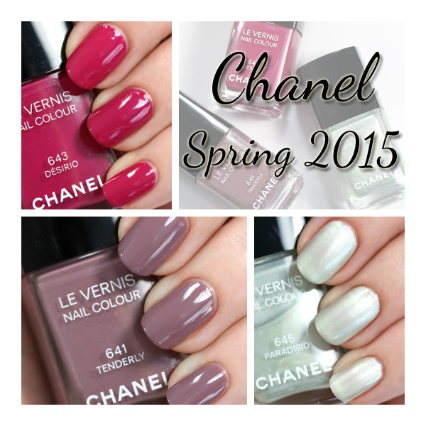 Chanel Spring 2015 nail swatches via @alllacqueredup