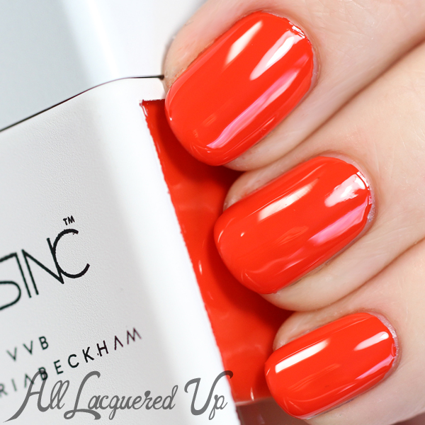 Nails Inc Judo Red swatch via @alllacqueredup