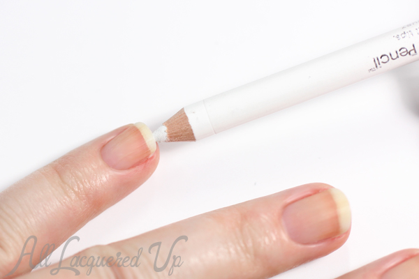 Sally Hansen 2-in-1 Nail White Pen via @alllacqueredup