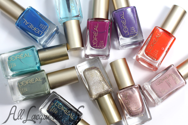 Favorite L'Oreal Nail Polish Colors via @alllacqueredup