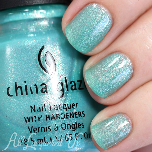 China Glaze Martini Pedicure swatch via @alllacqueredup