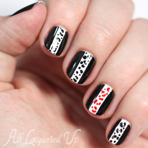 Graphic Nail Art Print via @alllacqueredup