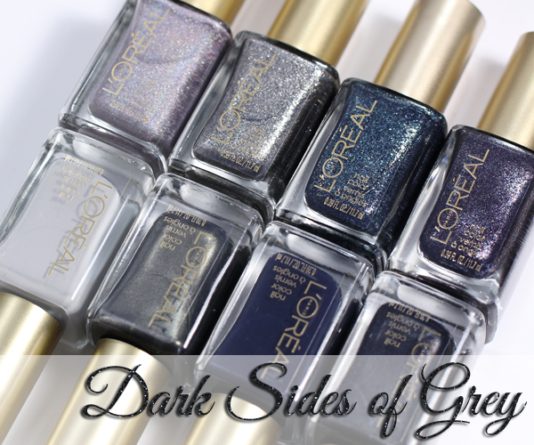 L'Oreal Dark Sides of Grey nail polish via @alllacqueredup