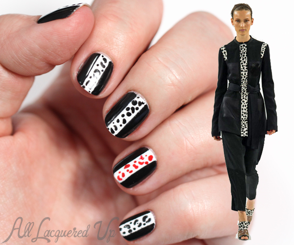 Spring 2015 Nail Trend - Black & White via @alllacqueredup