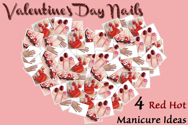 Valentine's Day Nail Art and Manicure Ideas via @alllacqueredup