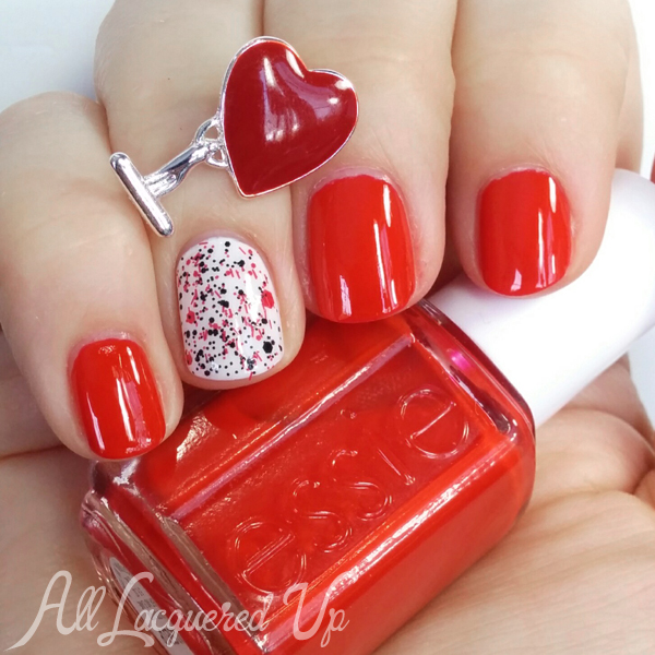 Valentine's Day Red Nails via @alllacqueredup