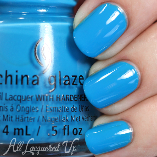 China Glaze DJ Blue My Mind - Summer 2015 via @alllacqueredup