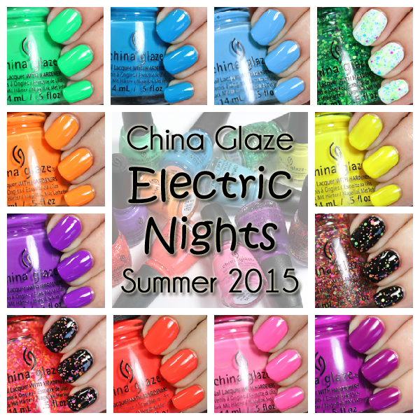 China Glaze Electric Nights for Summer 2015 via @alllacqueredup