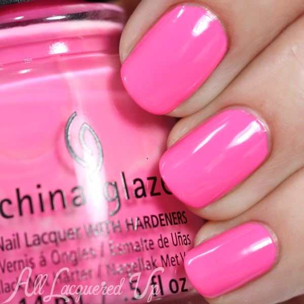 China Glaze Glow with the Flow - Electric Nights via @alllacqueredup