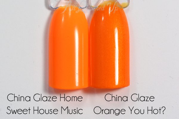 China Glaze Home Sweet House Music comparison via @alllacqueredup