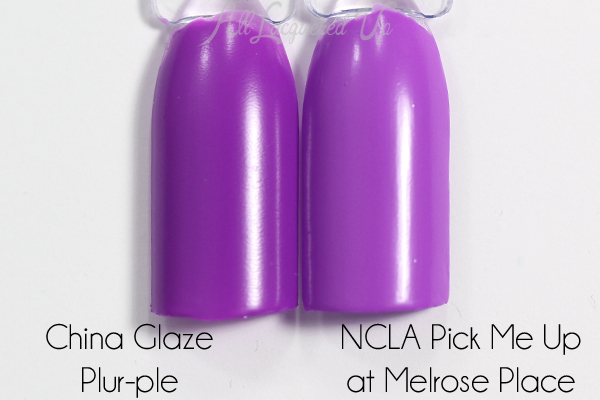 China Glaze Plur-ple comparison via @alllacqueredup