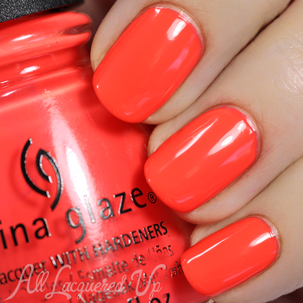 China Glaze Red-y to Rave - Electric Nights via @alllacqueredup