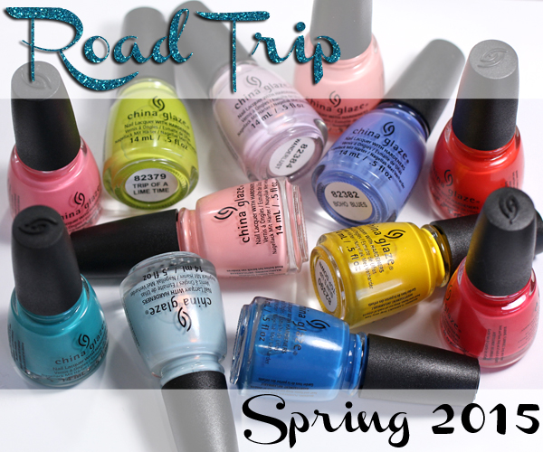 China Glaze Spring 2015 - Road Trip Review via @alllacqueredup