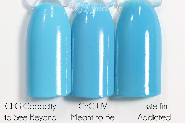 China Glaze UV Meant to Be comparison via @alllacqueredup