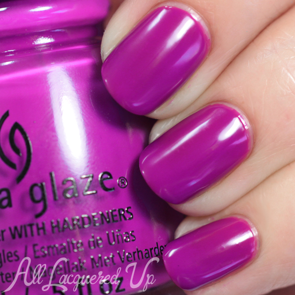 China Glaze Violet-Vibes - Electric Nights via @alllacqueredup