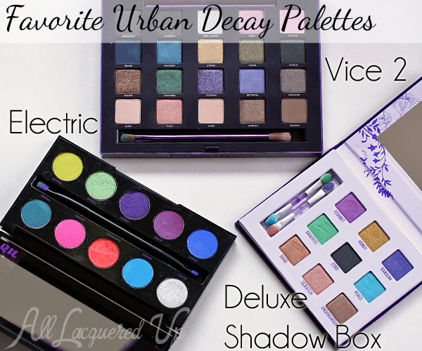 Favorite Urban Decay Palettes via @alllacqueredup