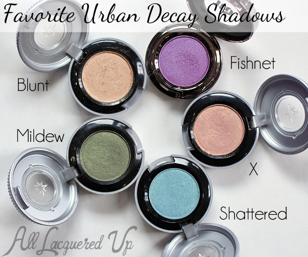 Favorite Urban Decay Shadows via @alllacqueredup